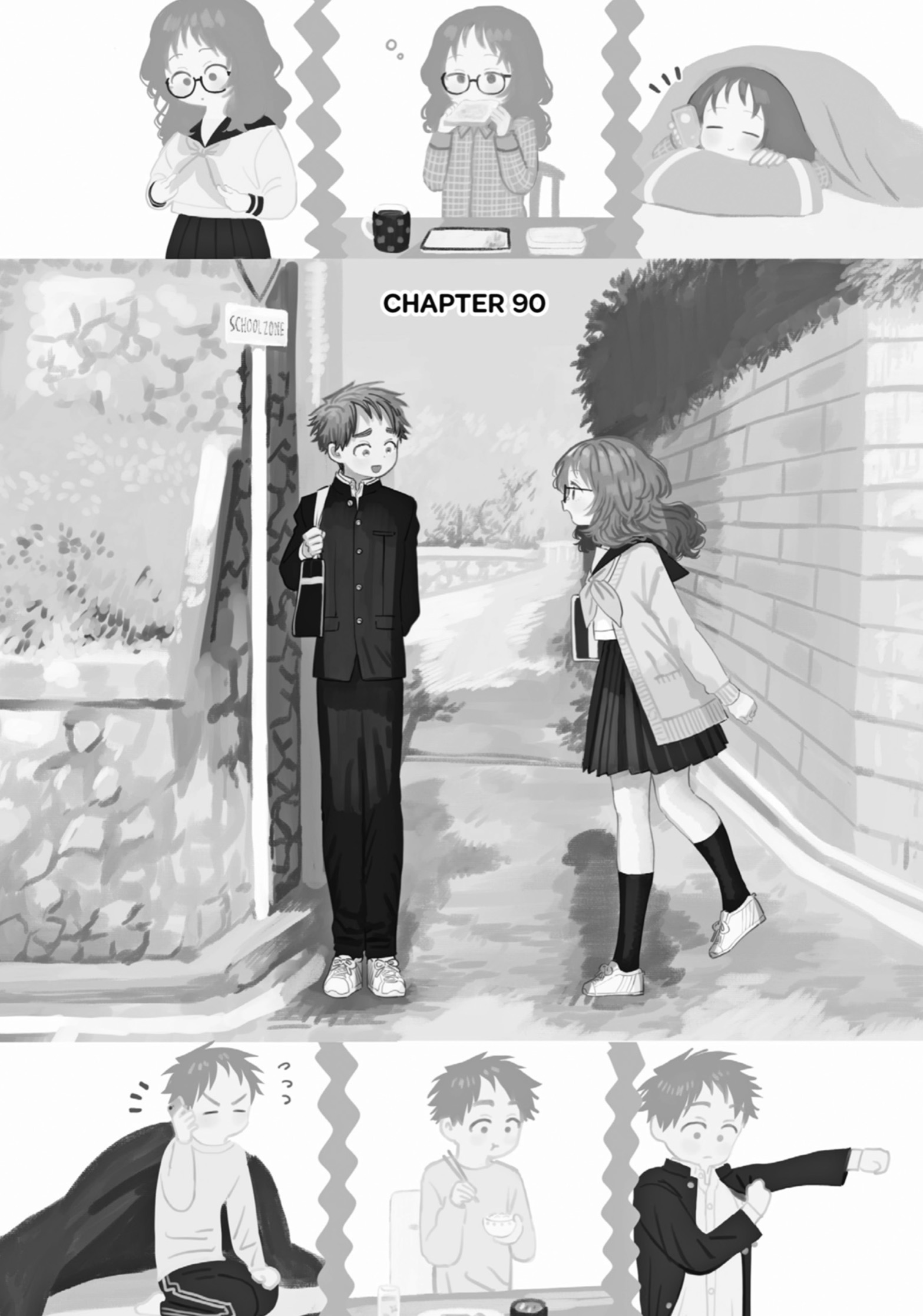 The Girl I Like Forgot Her Glasses, Chapter 90 image 01